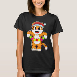 Tijger Kerst Elfjeslichtjes T-shirt