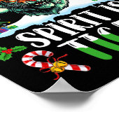 Tijger Kerstman Kersthoed Kerstmis Mijn Kerstgeest Poster (Hoek)