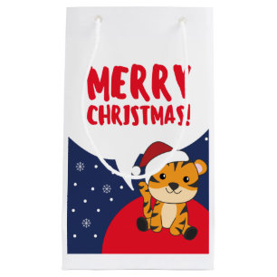 Tijger kerstwinter winterdieren tijger klein Gi Cadeauzakje