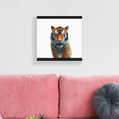 Tijger kijken canvas afdruk (Insitu (Woonkamer))