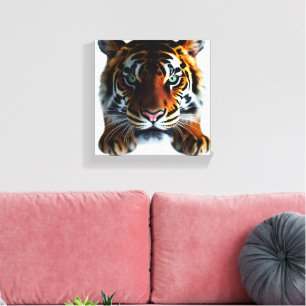 Tijger Kijken Canvas Afdruk