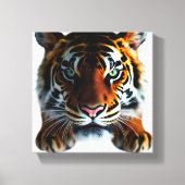 Tijger Kijken Canvas Afdruk (Voorkant)