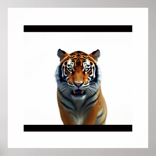 Tijger kijken poster (Voorkant)