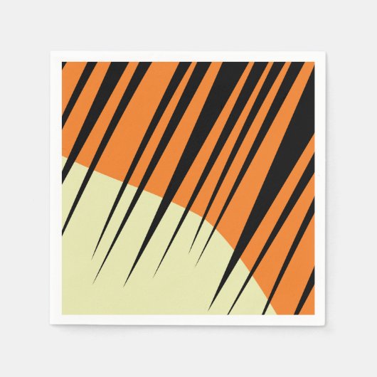 Tijger Kinder Safari Verjaardag Servet (Voorkant)