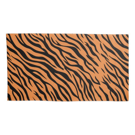 Tijger King Size Kussen Hoesje Paar Kussensloop (Achterkant-Rechts)