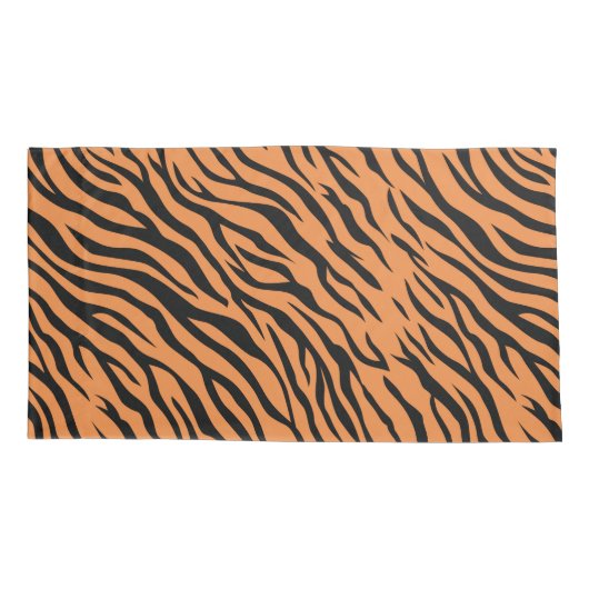 Tijger King Size Kussen Hoesje Paar Kussensloop (Achterkant-Links)