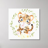 Tijger Kisses Canvas Print (Voorkant)
