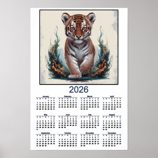 Tijger Kitten 2026 Agenda Poster (Voorkant)