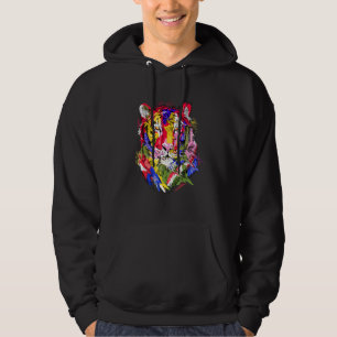 Tijger kleurrijk dier kunst dierenvrienden tiger_2 hoodie