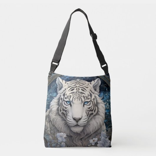 Tijger Kleurrijke Dier Betoverend Crossbody Tas (Voorkant)