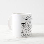 Tijger Koffiemok (Voorkant links)