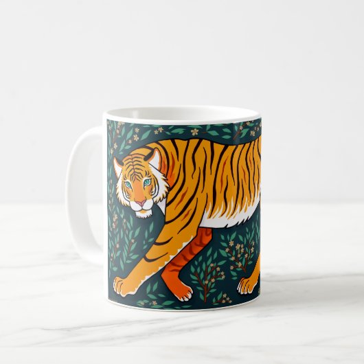 tijger koffiemok (Voorkant links)