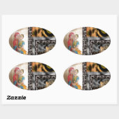 Tijger & Koppel Kunstprint Ovale Sticker (Vel)
