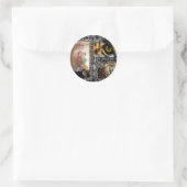 Tijger & Koppel Kunstprint Ronde Sticker (Tas)