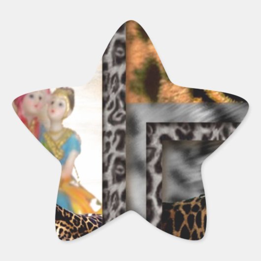 Tijger & Koppel Kunstprint Ster Sticker (Voorkant)