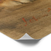 Tijger  Kunst, Muted Neutral  Kunst Poster (Hoek)