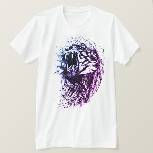 Tijger kunst t-shirt (Design voorkant)
