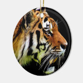 Tijger - Kunstwerk voor wilde dieren Keramisch Ornament (Links)