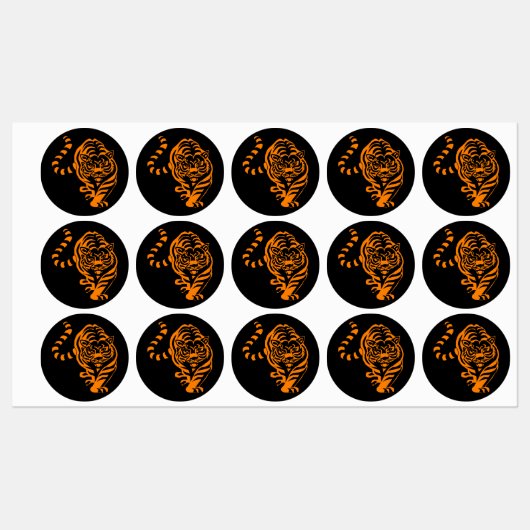 tijger labels (Vel)