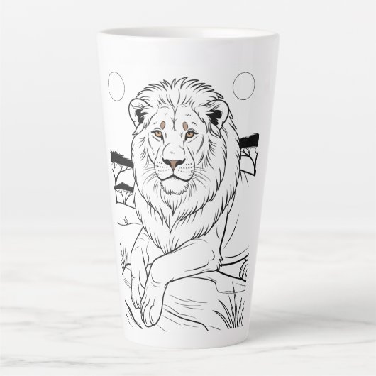 Tijger Latte Mok (Voorkant)