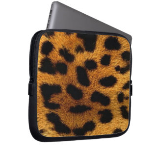 Tijger leer Neoprene Laptop Hoes 10 inch