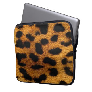 Tijger leer Neoprene Laptop Hoes 13 inch