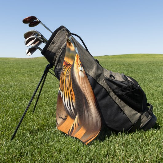 Tijger/Leeuw Golfhanddoek (Groen)