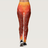 Tijger Leggings die in Galaxy Sterrennacht lopen (Achterkant)