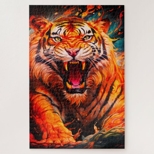 tijger legpuzzel (Verticaal)