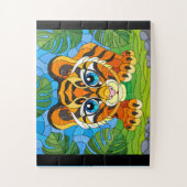 Tijger legpuzzel (Verticaal)