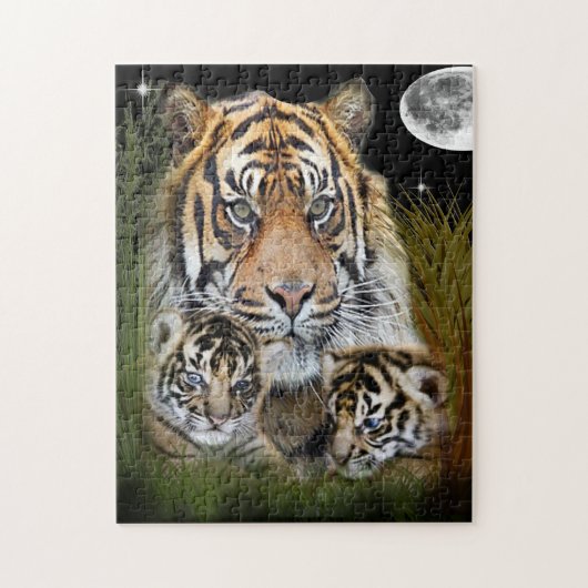 tijger legpuzzel (Verticaal)