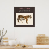 Tijger Leiderschap Inspirerend Pop Kunst Poster (Keuken)