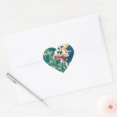 Tijger lelies met Initialen Hart Sticker (Envelop)
