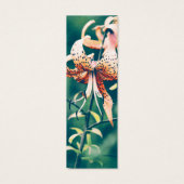 Tijger lelies met Initialen Mini Visitekaartjes (Achterkant)