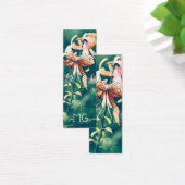 Tijger lelies met Initialen Mini Visitekaartjes (Bureau)