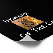 tijger, let op de kat - kus... - Gepersonaliseerd Poster (Hoek)