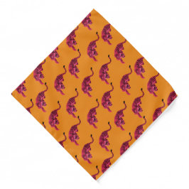 Tijger - Levendig Roze Bandana