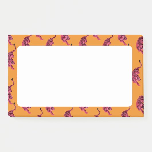 Tijger - Levendig Roze Post-it® Notes (Voorkant)