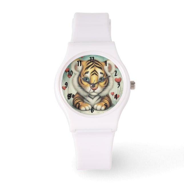 Tijger Liefde 2 Horloge (Voorkant)