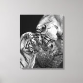 Tijger Liefde Foto op Canvas Wrap (Voorkant)