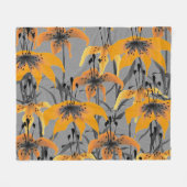 Tijger Lilies Fleece Deken (Voorkant (Horizontaal))