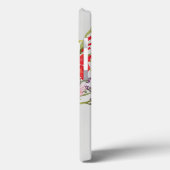 Tijger Lilies Gladioli en Scabious in een blauw Case-Mate iPhone Case (Achterkant / Links)