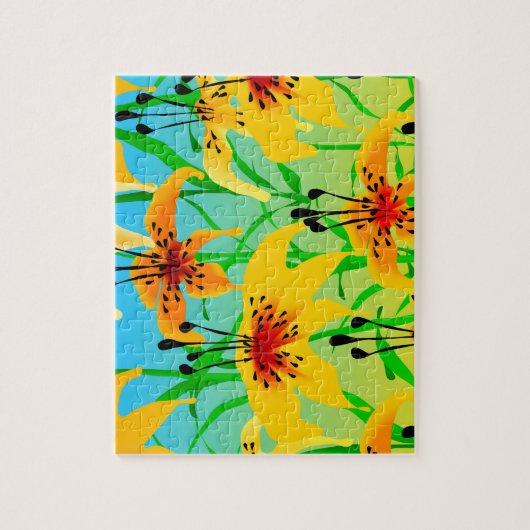 Tijger Lilies Jigsaw Puzzel (Verticaal)
