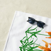 Tijger Lily Beach Handdoek (In situ)