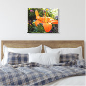 Tijger Lily Canvas Print (Insitu (Slaapkamer))