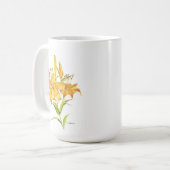 Tijger lily en zijn betekenis. koffiemok (Voorkant links)