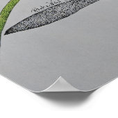 Tijger lily, Wilde lily, Lily flower, Oranje kunst Poster (Hoek)