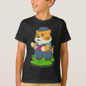 Tijger Loodgieter Waterpomp tangen T-shirt (Voorkant)
