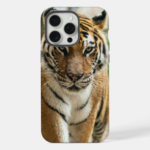Tijger loopt door het bos iPhone 15 pro max case