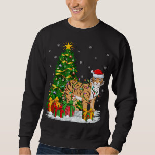Tijger Lover Xmas familie komt overeen met Santa F Trui
